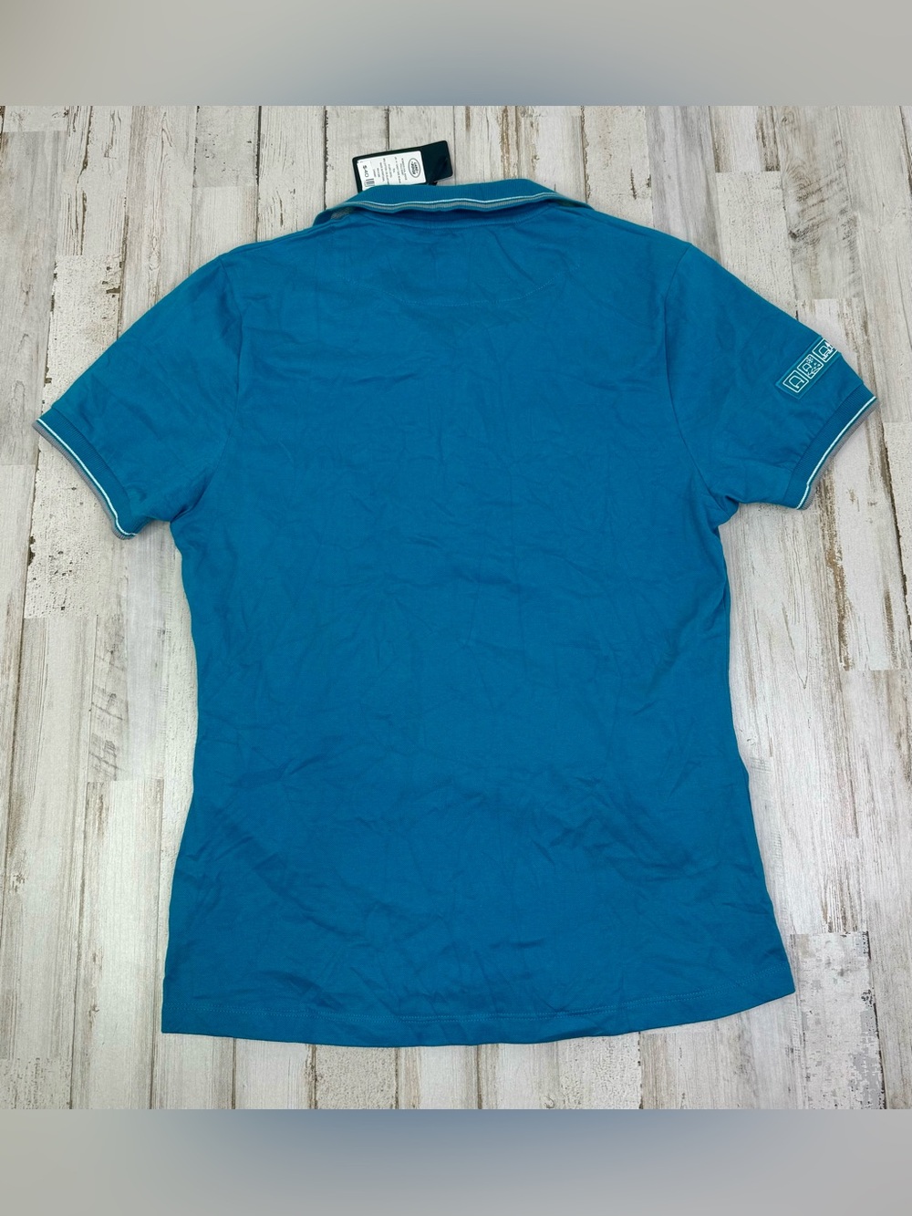 Land Rover Polo Shirt Mens 10 Small Blue Logo Collared Preppy - Picture 7 of 9